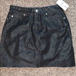 Black Leather Skirt